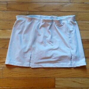 Girls Medium White Tennis Skirt